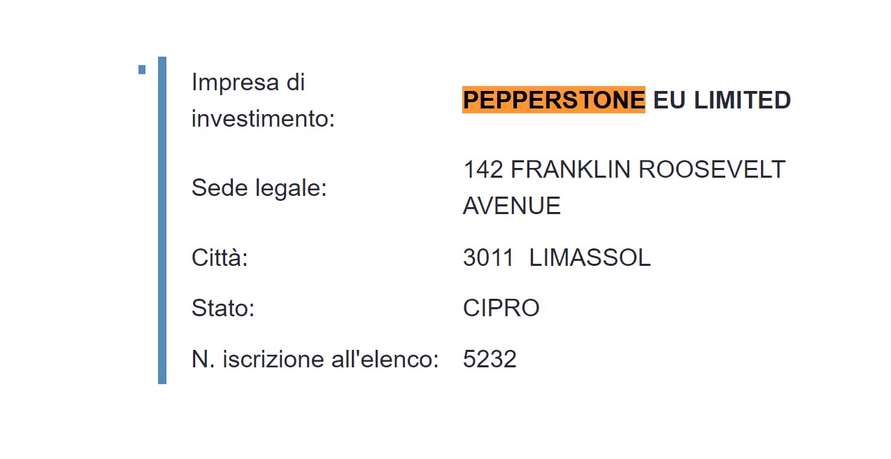 Pepperstone Consob Italia